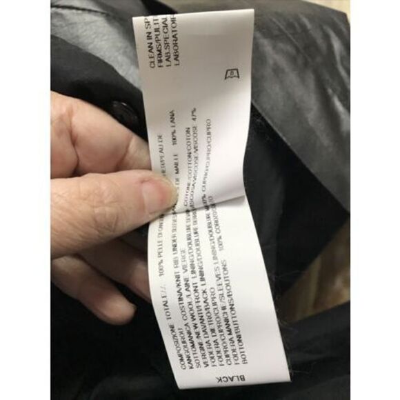 Rick Owens Kangaroo leather jacket Women 8 BLACK Double Button Pockets Lined - Picture 12 of 15